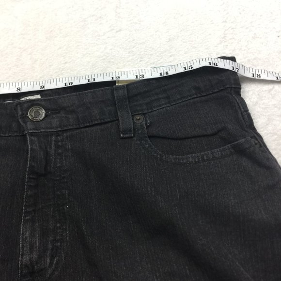 NWT St. John's Bay Straight Bootcut Jeans Size 16 Womans High Rise Faded Black - Picture 10 of 12